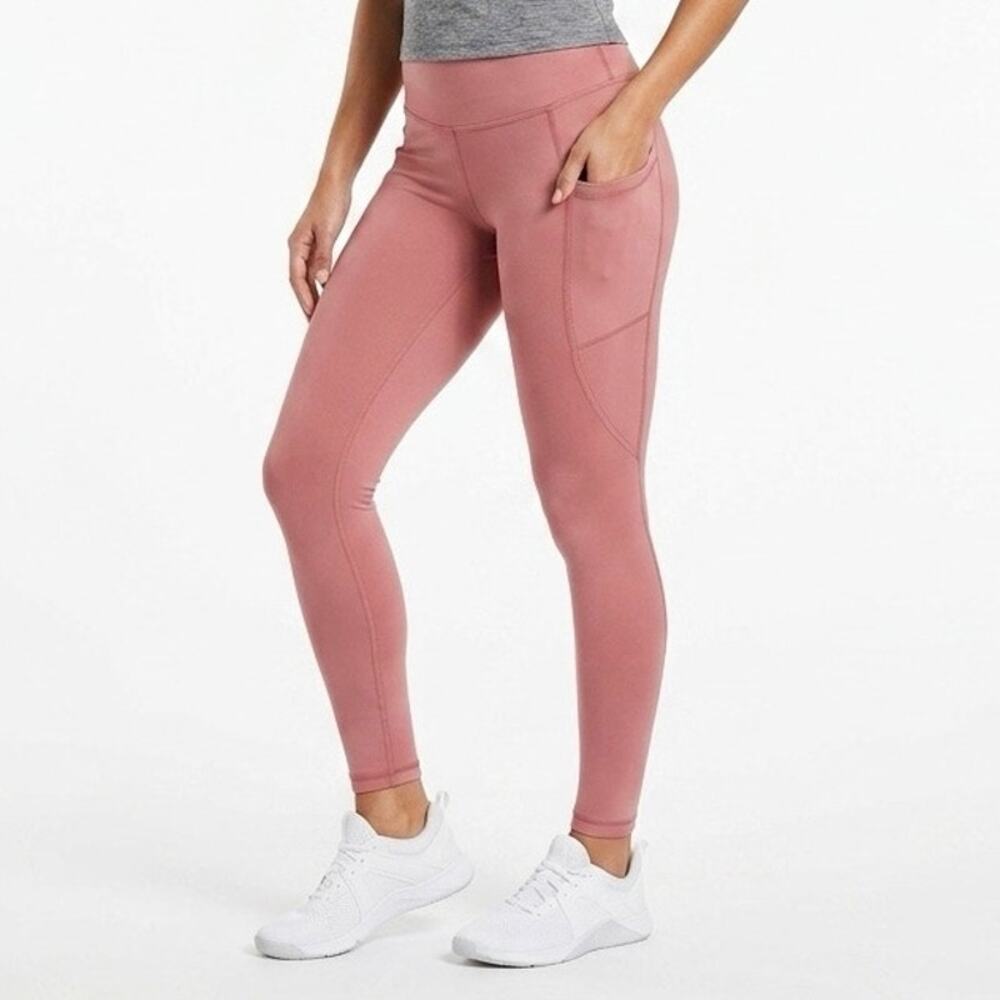 C9 by Champion Women's Athletic Leggings Size XS Pink Cropped Ankle Side Pocket